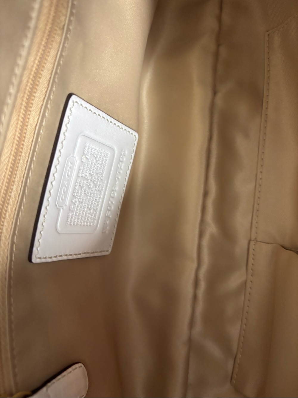 Vintage Coach Ergo Belted Hobo 11262 Parchment Leather Y2K - Picture 6 of 6